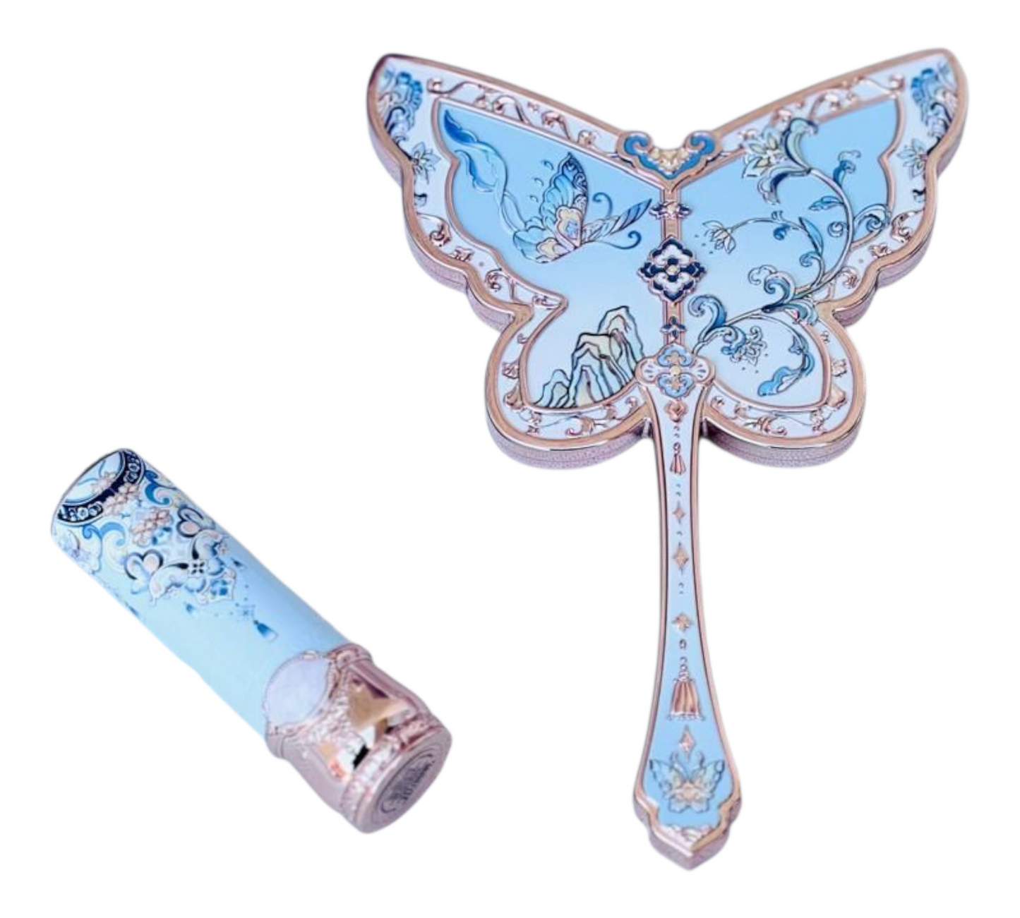 Espejo de mano FLOWERS KNOWS Mariposas -hand mirror butterfly cloud collar collections