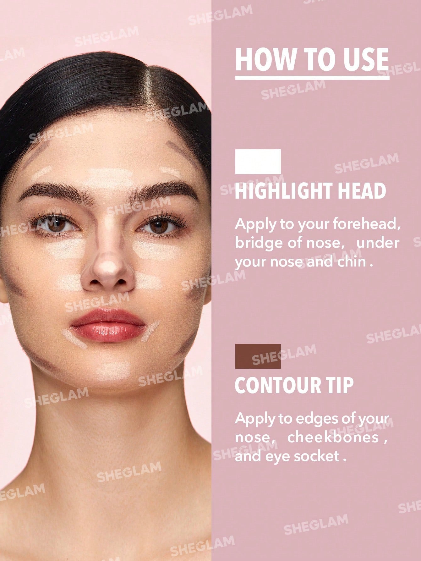 Lápiz para contorno e iluminación -Fine Line 2 en 1 - SHEGLAM