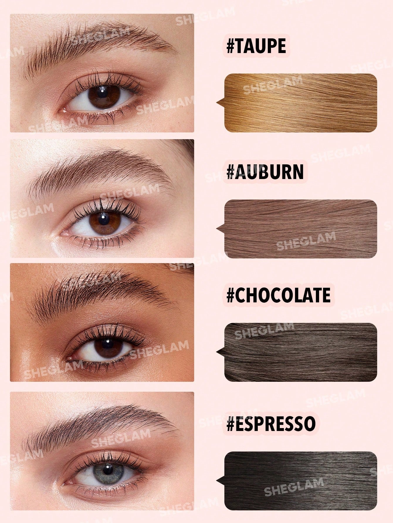 Gel para cejas efecto laminado Hold 'Em Up-color topo - SHEGLAM