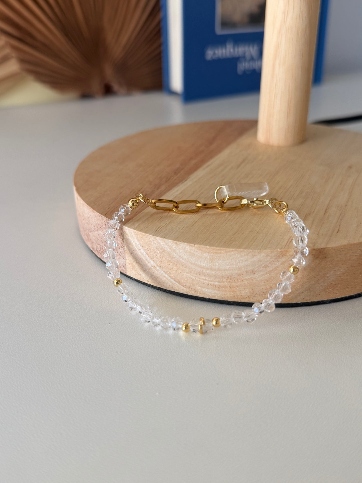 Pulseras cristales blanco
