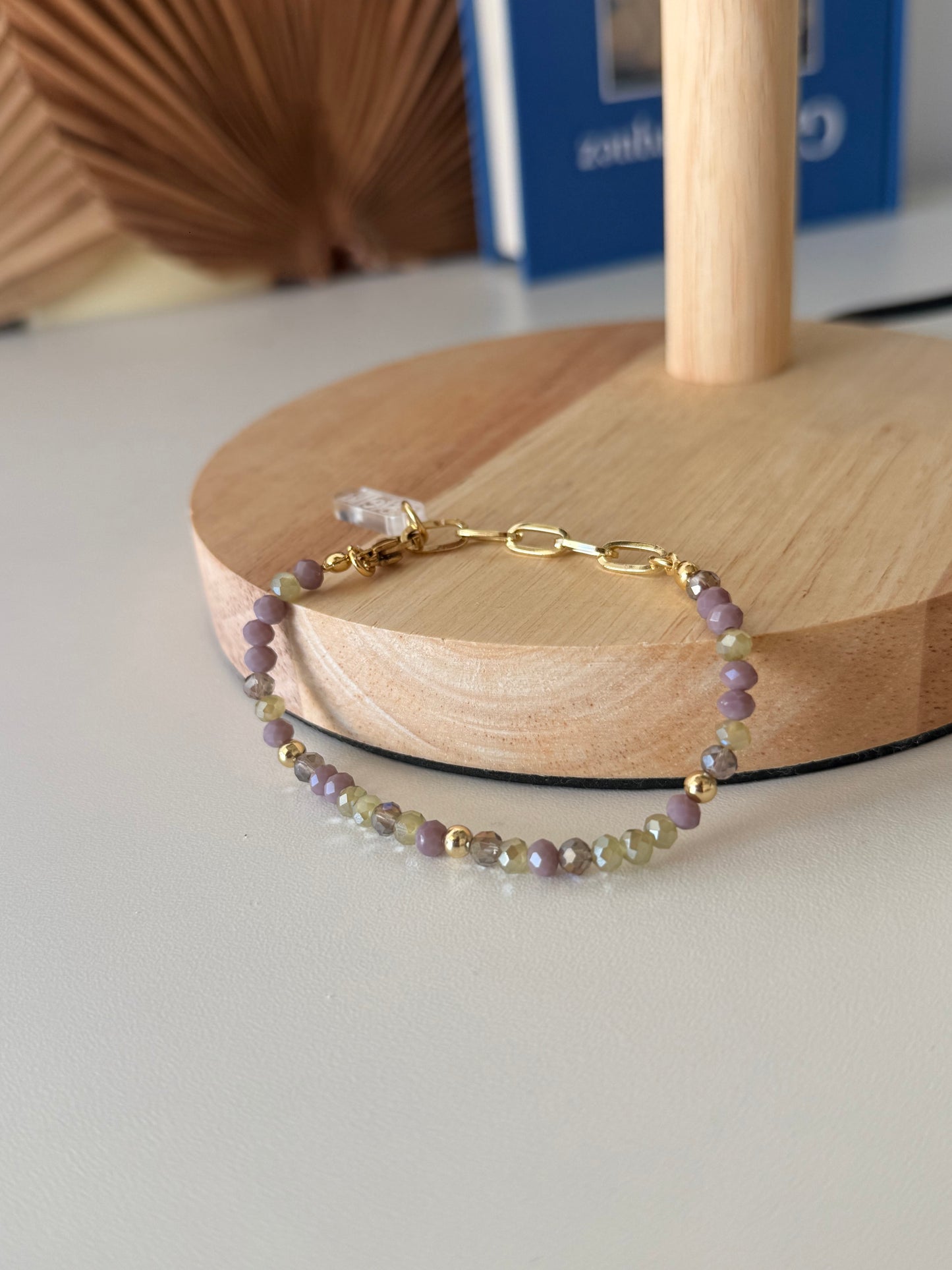 Pulseras cristales lilas