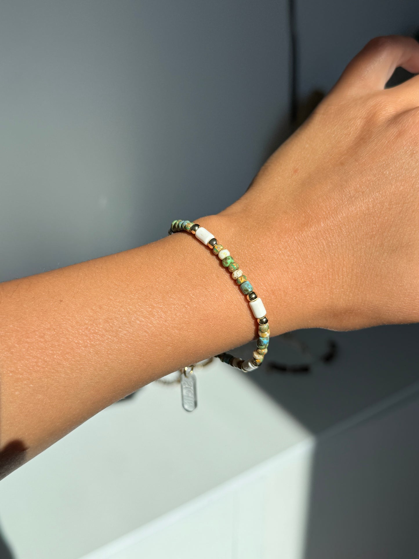 Pulseras Salvia cristal checo
