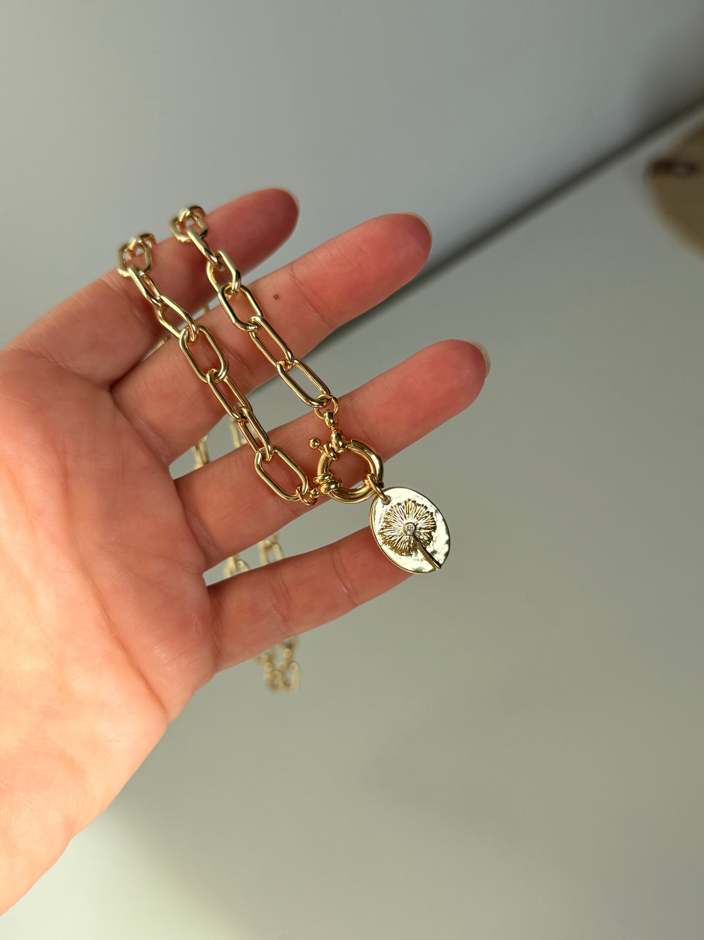 Collares Marinero Baño de oro 18k