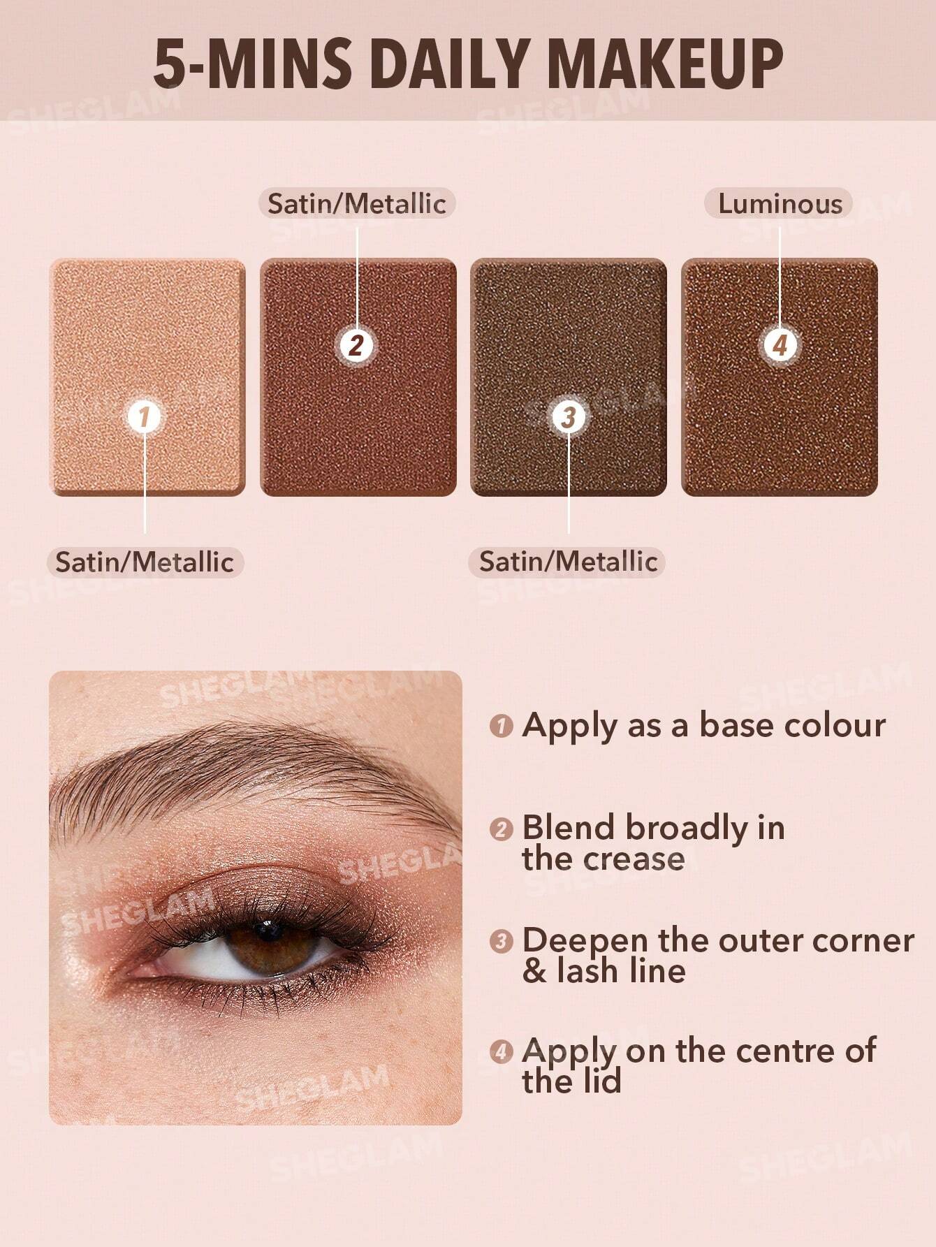 Paleta 4 tonos SERENDIPITY - SHEGLAM