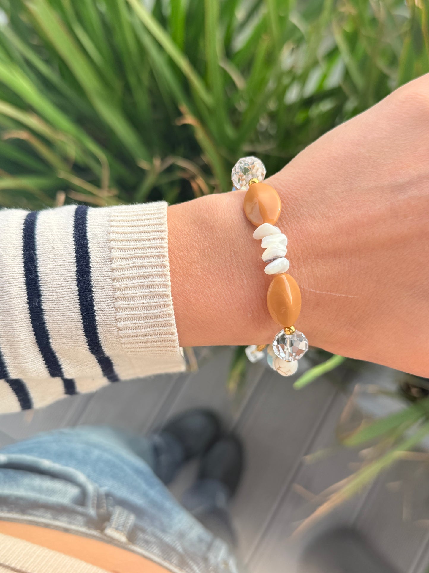 Pulsera Cairo tonos beige v2