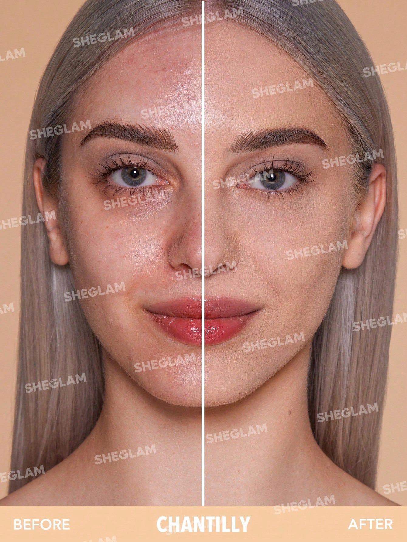 Base en polvo- Sheglam Skin-Focus High Coverage Powder Foundation