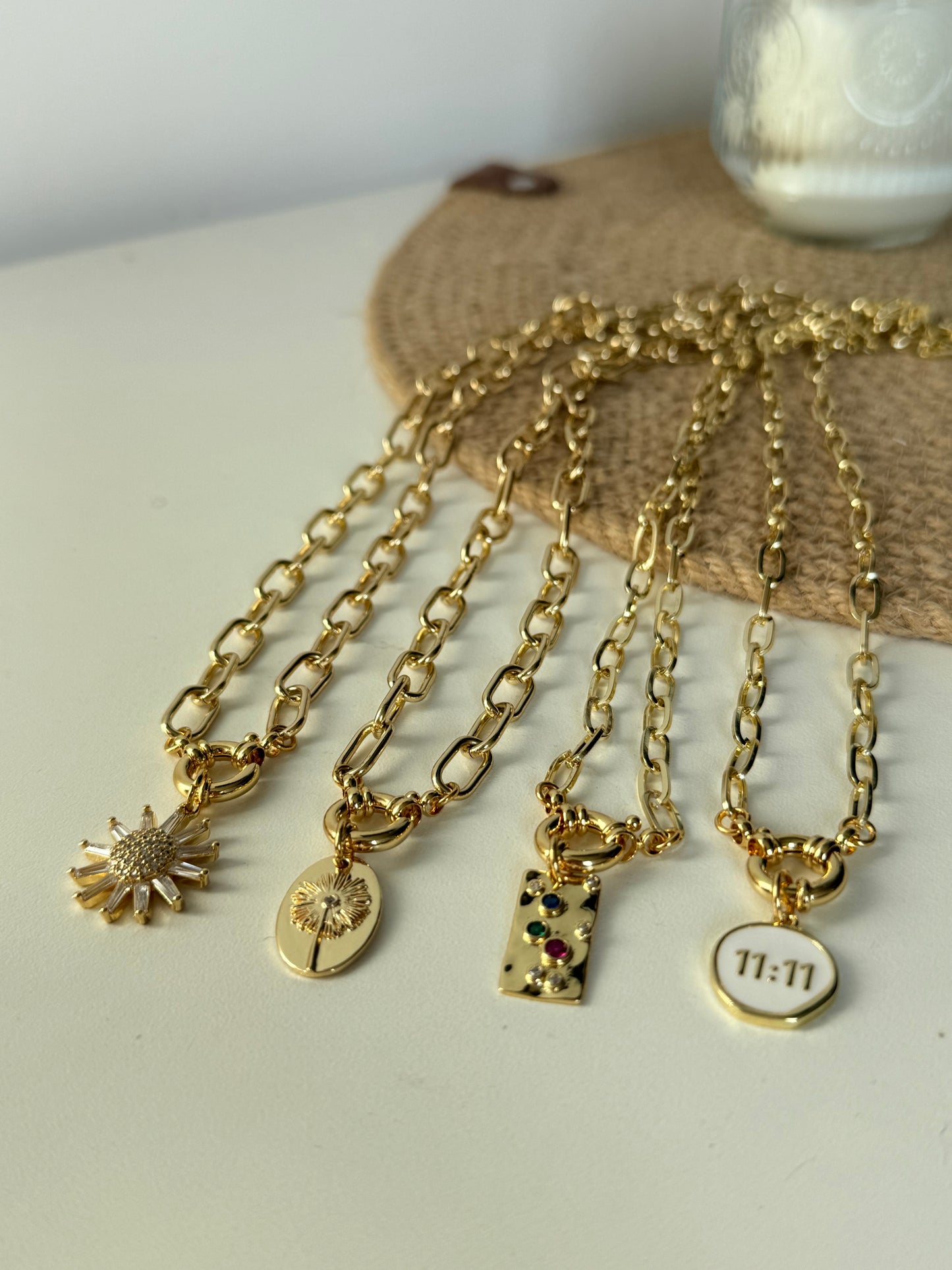 Collares Marinero Baño de oro 18k