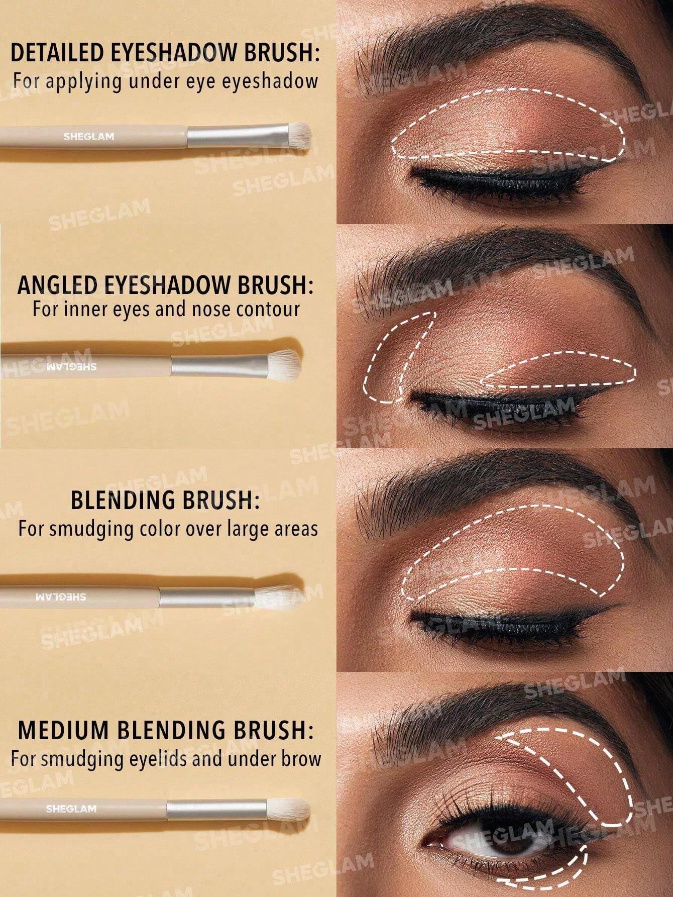 Set de brochas-Sheglam Essentials Brush Set