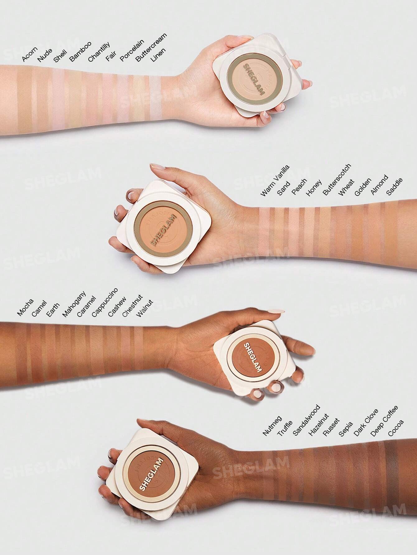 Base en polvo- Sheglam Skin-Focus High Coverage Powder Foundation