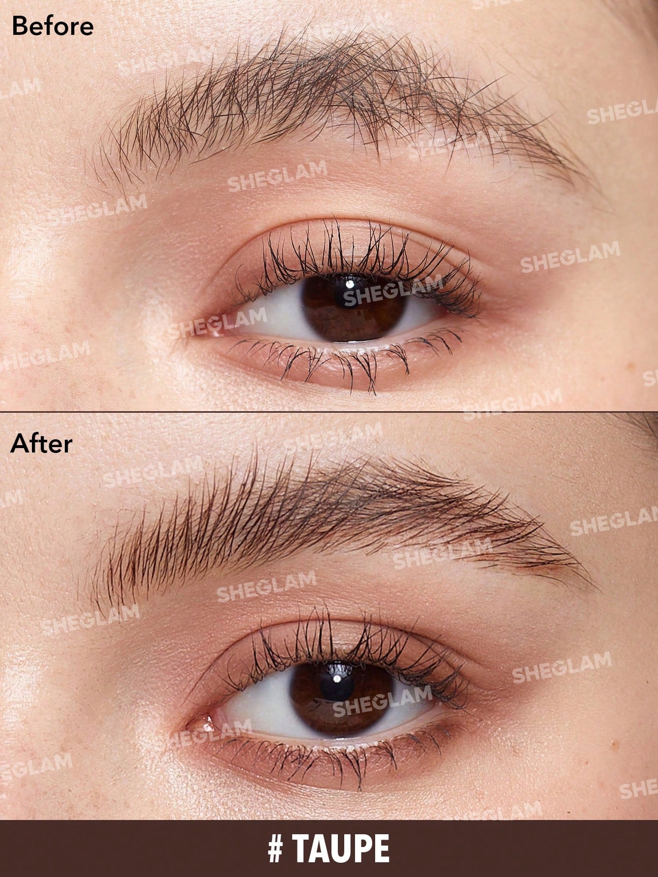 Gel para cejas efecto laminado Hold 'Em Up-color topo - SHEGLAM
