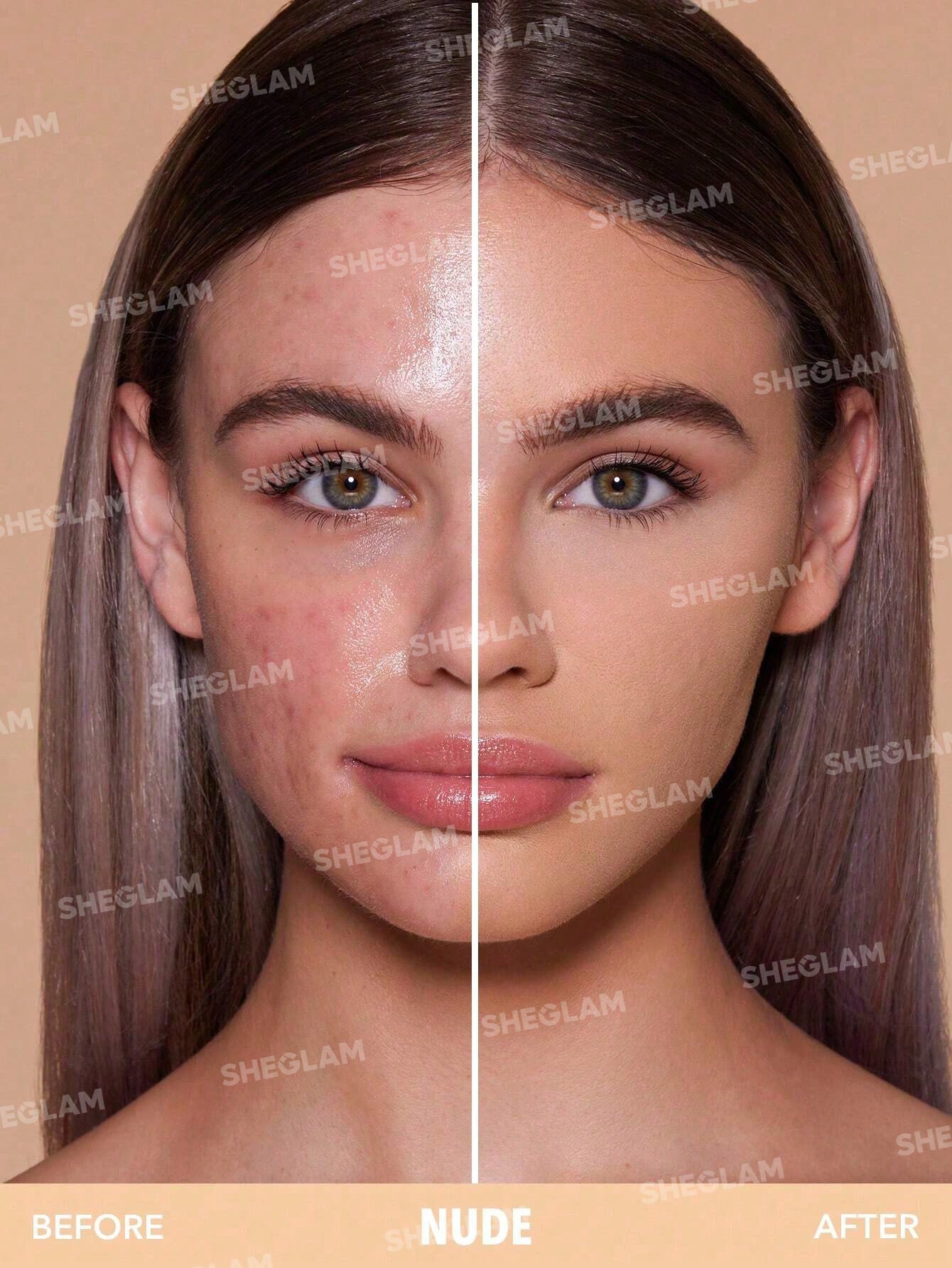 Base en polvo- Sheglam Skin-Focus High Coverage Powder Foundation