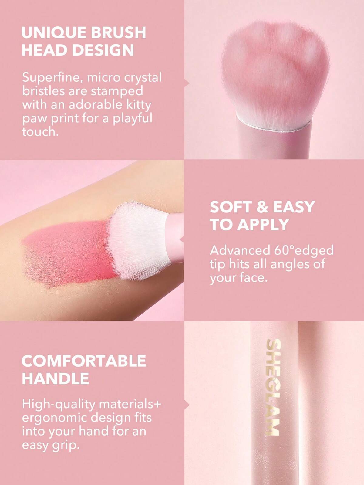 Brocha para productos líquidos- Sheglam color bloom brush