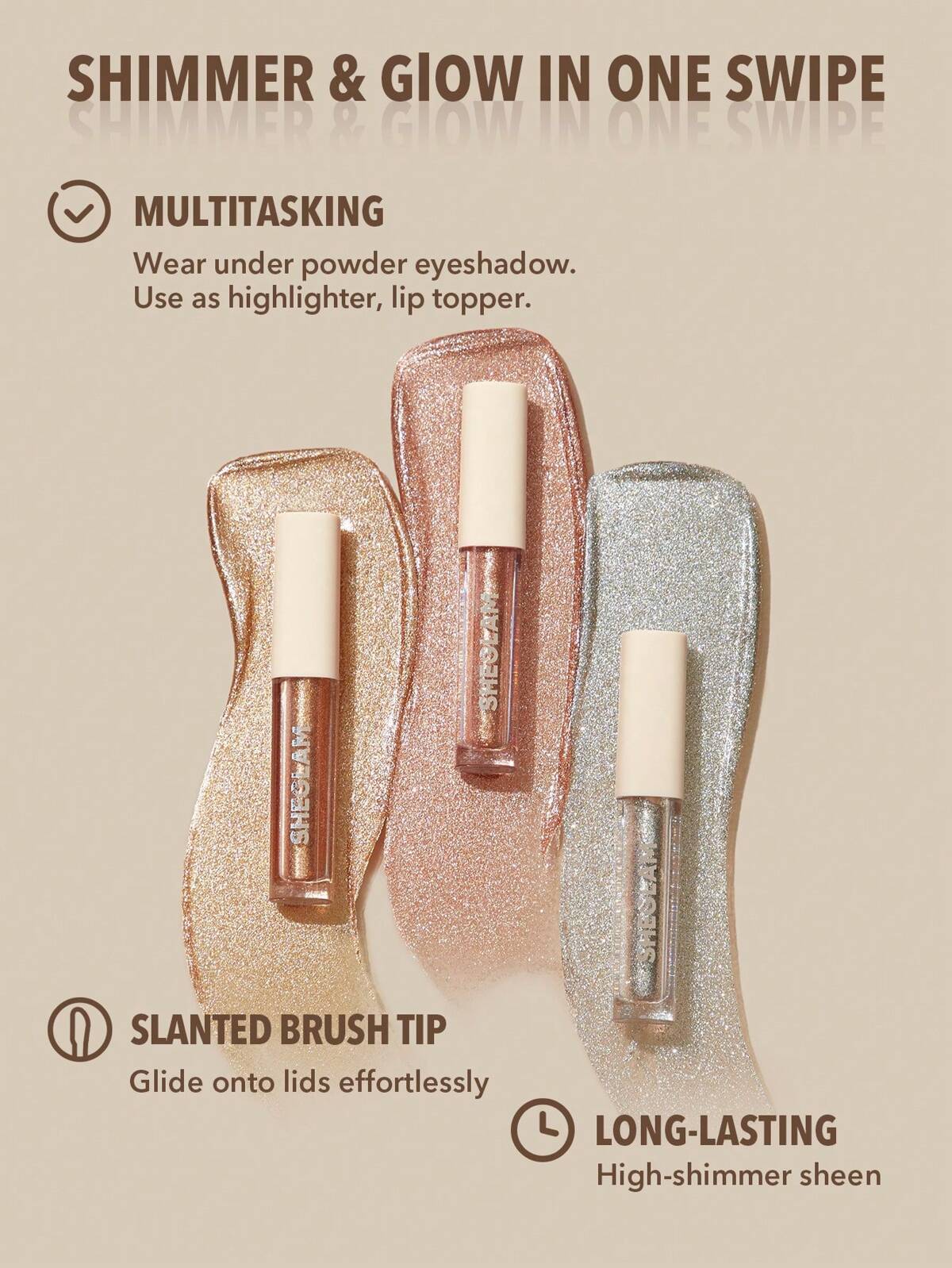 Trio de Sombras líquidas - SHEGLAM Starry wish North star