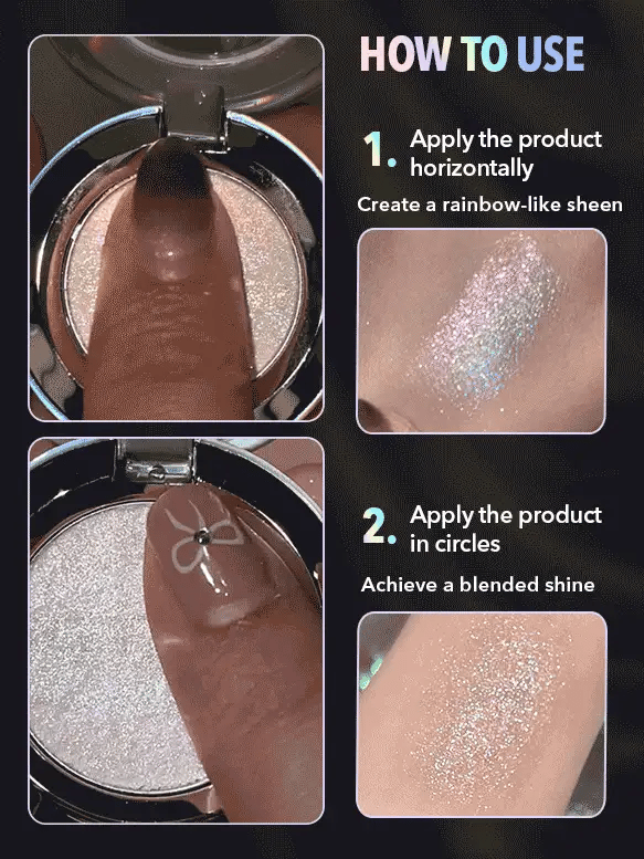 Sombra con glitter compacta