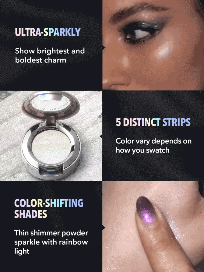 Sombra con glitter compacta