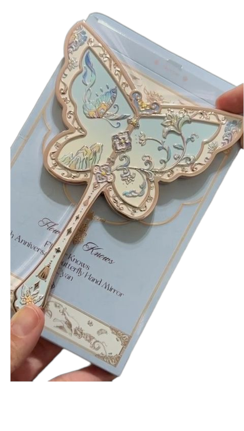 Espejo de mano FLOWERS KNOWS Mariposas -hand mirror butterfly cloud collar collections
