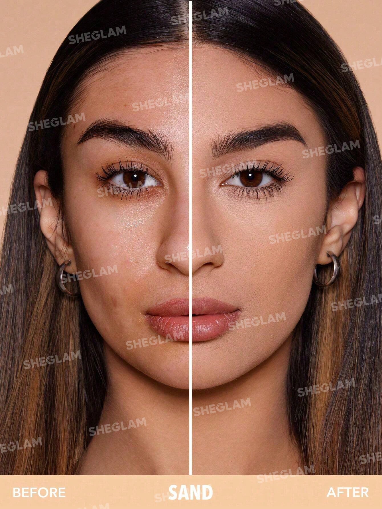 Base en polvo- Sheglam Skin-Focus High Coverage Powder Foundation